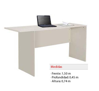 Anexo para puesto de trabajo gris andino