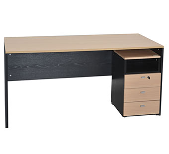 Escritorio de 1.50m haya negro