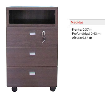 Cajonera Rodante tabaco