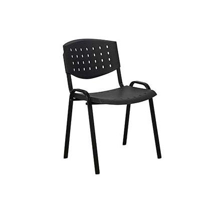 Silla fija 4 patas Libera negro/a