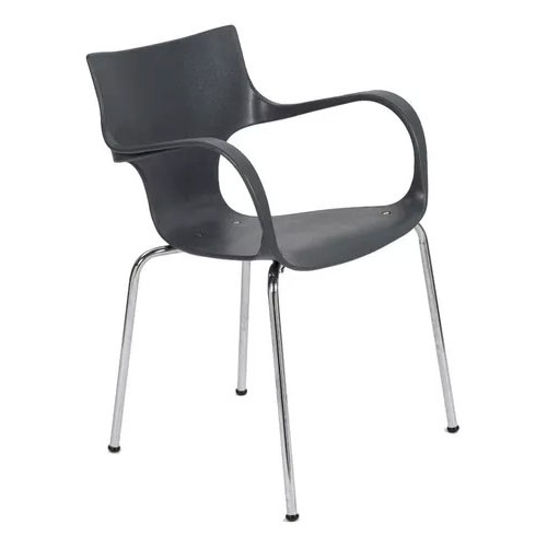 Silla casco plástico negro/a