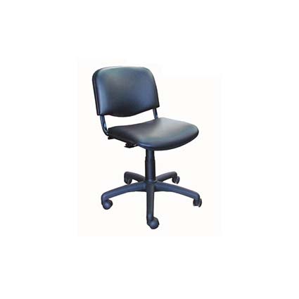 Silla neumatica sin brazos negro/a