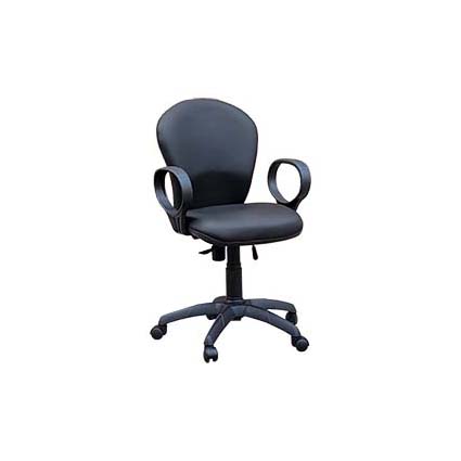 Silla neumatica con brazos Venezia negro
