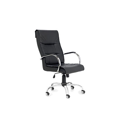 Sillon con basculante Trento Cromado negro/a